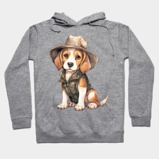 Farmer Beagle Dog Hoodie